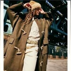 Free People Alma Duffle Coat In Birch